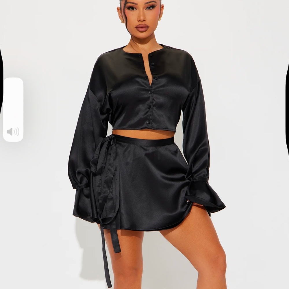 Satin top only